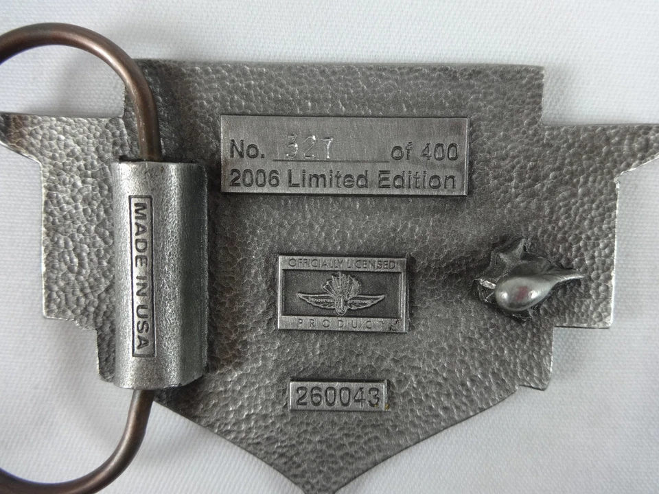 Hebilla de cinturón Allstate 400 At the Brickyard 2006 edición limitada 327 de 500 peltre Foto 4 de 4