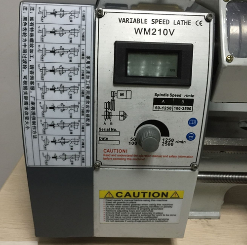 220V Mini Metal Lathe 750W Variable Speed Lathe Machine Jade Screw Steel Proce s - Picture 6 of 7