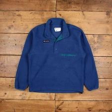 Vintage Columbia Outdoor Jacket S 90s Fleece USA Made Blue