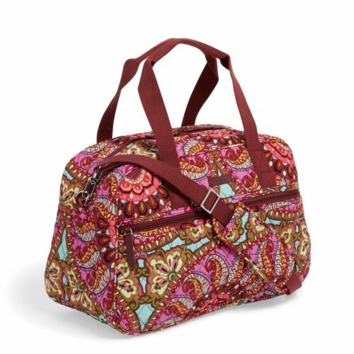 Vera Bradley Quilted Floral Backpack Multicolor Purple  display picture 3