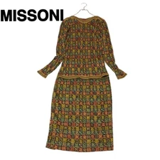 Missoni Women M Orange Tag All-Over Pattern Setup Gold geometric pattern Italy