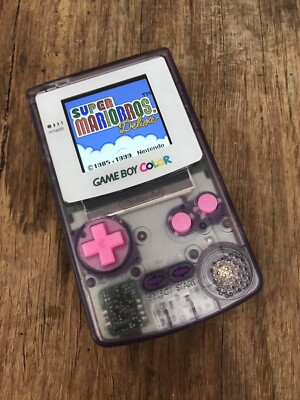 Nintendo GameBoy Color Colour Game Boy Hand Atomic Purple