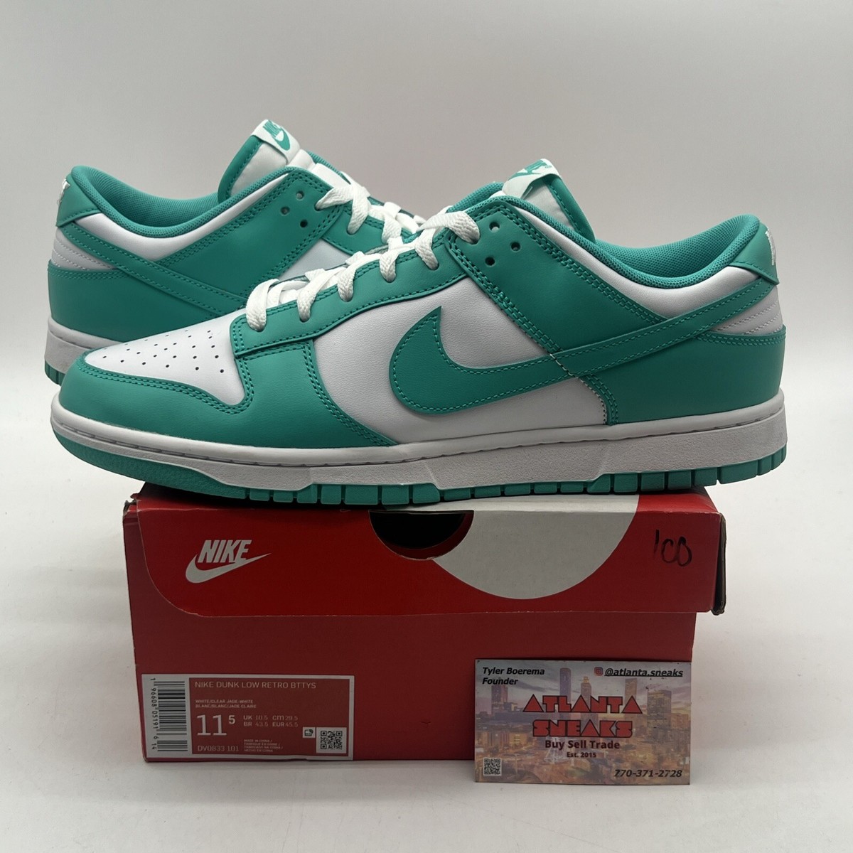 nike dunk clear aqua