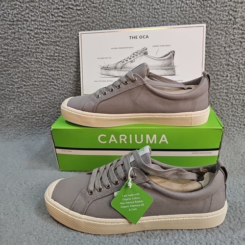 Cariuma The Oca Low Mystic Grey Canvas Sneaker 12,5 Damen 11 Herren Neu im Karton SB-212