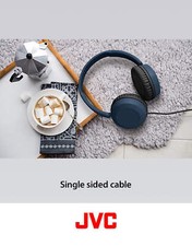 JVC Lightweight On Ear Headphones with Powerful Sound, Integrated Remote  Mic f