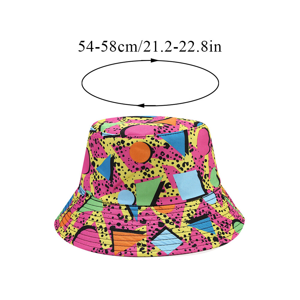 APL Cappello da Pescatore Spiaggia Doppio Lato Design Geometrico Panama Cap 18