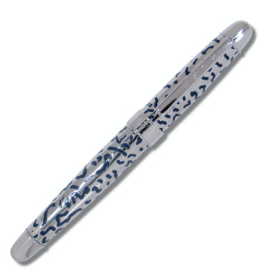 ACME Studio ''Bacterio'' Etched Roller Ball Pen by MEMPHIS Founder ETTORE SOTTSASS