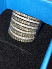 Champagne Brown & White Diamonds Band Ring SIZE 7 — photo 8