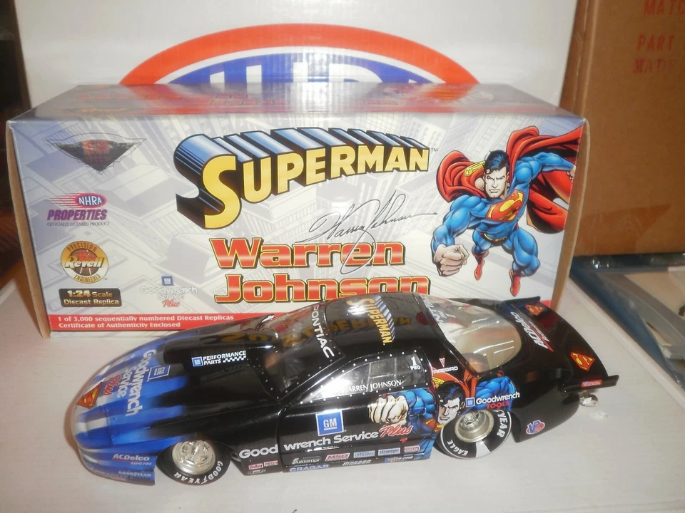 1/24 1999 REVELL WARREN JOHNSON SUPERMAN 1/3000 #1481 + INDY NATIONAL DRAGSTER - Image 3 of 4