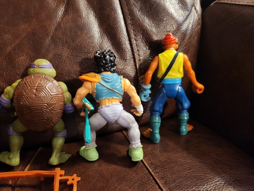 Vintage Set TMNT Filmstar Donatello, Casey Jones, Triceraton, Samurai Leo Figuren - Bild 6 von 7
