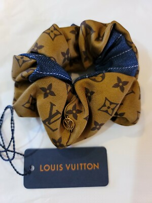 Louis Vuitton Hair Ribbon Brown Monogram Denim Hair Accessories 100% Silk Louis Vuitton | Accessories | Louis Vuitton Hair Ribbon  main image 3