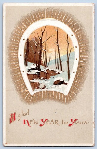 LOTE/10 POSTALES ANTIGUAS FELIZ AÑO NUEVO VINTAGE PRINCIPIOS DE 1900 ESTADO VARÍA #14 - Imagen 5 de 12