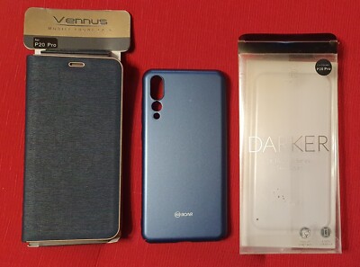 1 x Huawei P20 Pro/Plus Vennus Klapphülle + 1  ROAR Darker Slim Cover Case Hülle