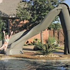 S.R. Smith Turbo Twister Swimming Pool Slide for In-Ground Swimming Pools