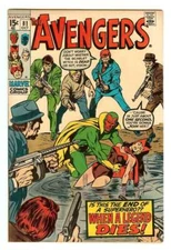 AVENGERS #81 4.5 // RED WOLF & LOBO APPEARANCE MARVEL COMICS 1970