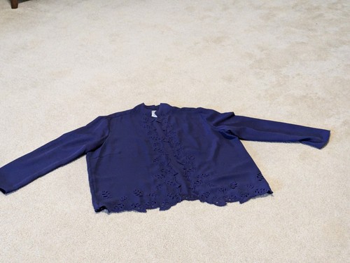 Anthony Richards Womens 3 Piece Suit size 18 Deep Purple Embellished - Picture 2 of 12