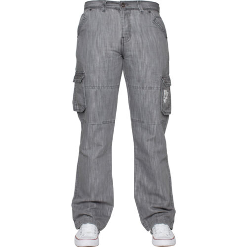 Pantalones de mezclilla de combate cargo Enzo para hombre pantalones informales de trabajo todas las tallas de cintura del Reino Unido - Imagen 16 de 28