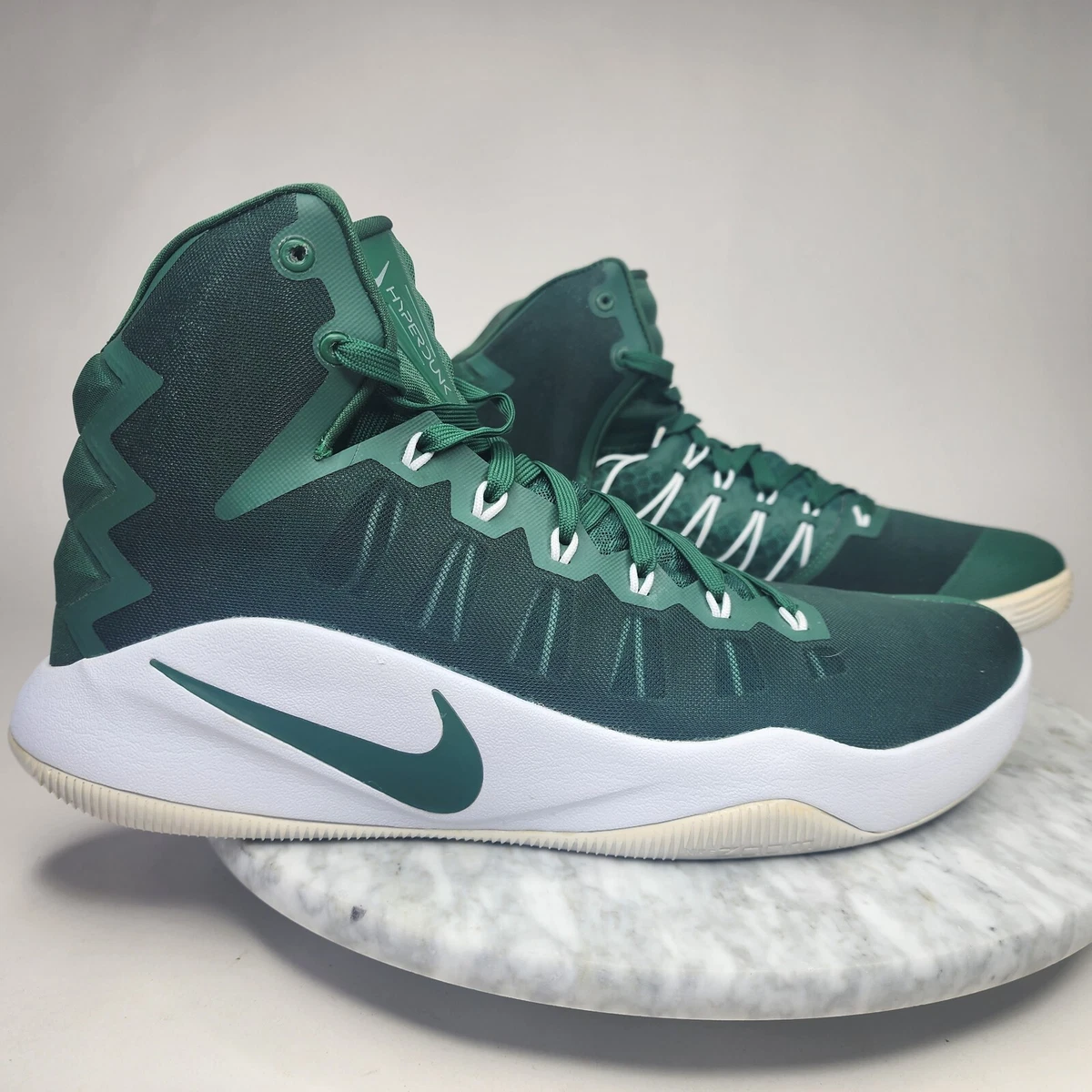 Nike Hyperdunk Gorge Green White Basketball Shoes Hi Top Mens Size
