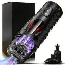 Male Masturbaters Automatic HandsFree Rotating Cup Thrusting Stroker Men Sex Toy
