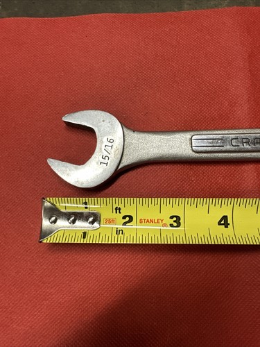 Vintage Craftsman 1" x 15/16 Open End Combo off set Wrench =V= Series made &🇺🇸 - 第 2/14 張圖片