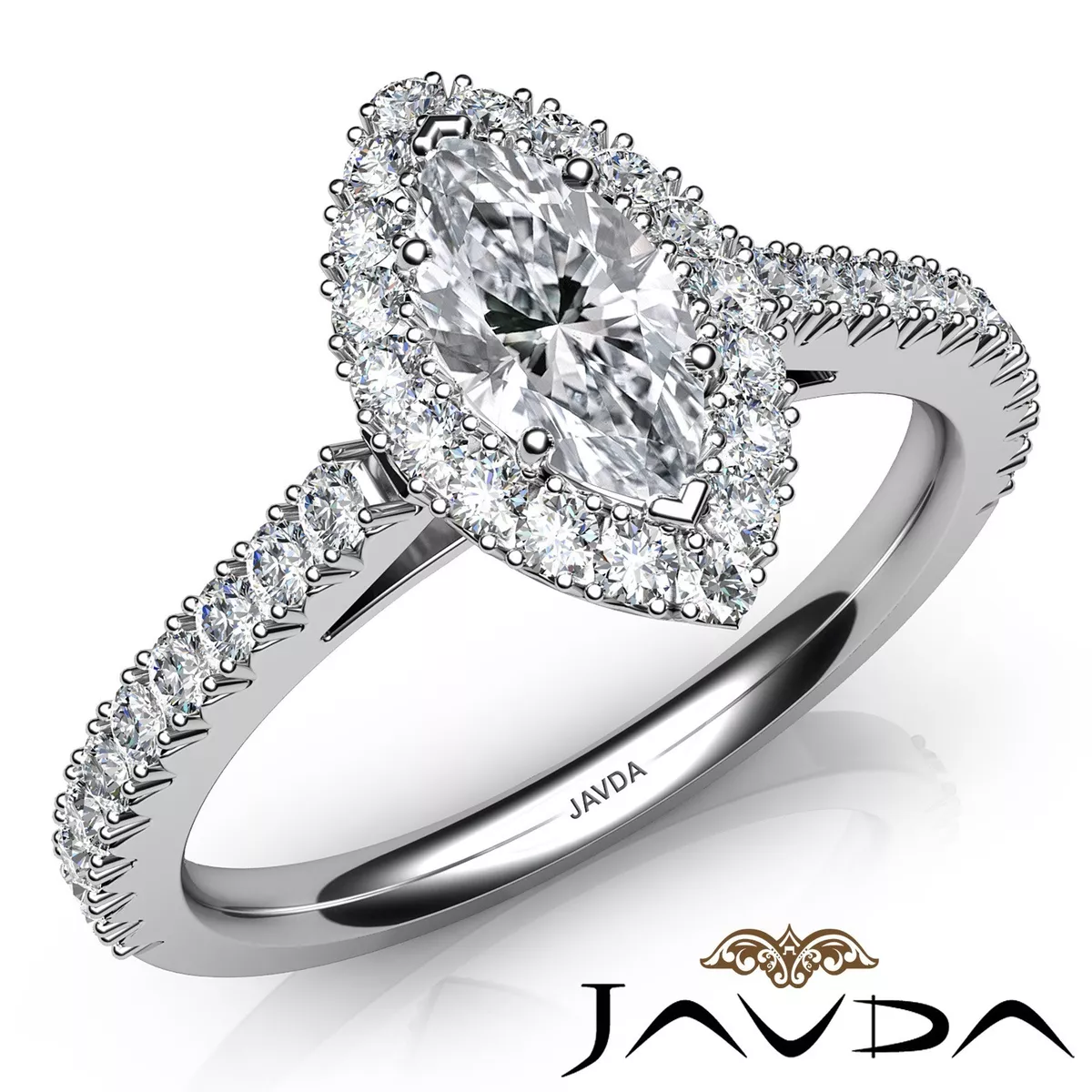 Pave marquise hotsell engagement rings