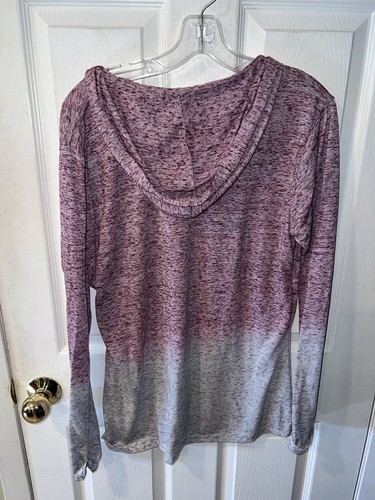 Seaside Heights NJ Shirt XL Long Sleeve Tee Hooded Ombré Red Grey Jersey Shore - Picture 6 of 8