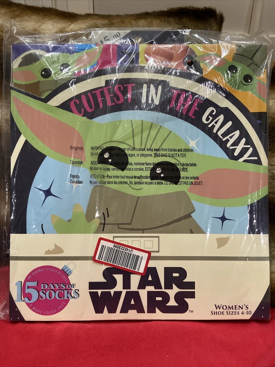 Star Wars 15 Days of Socks Baby Yoda The Mandalorian Advent
