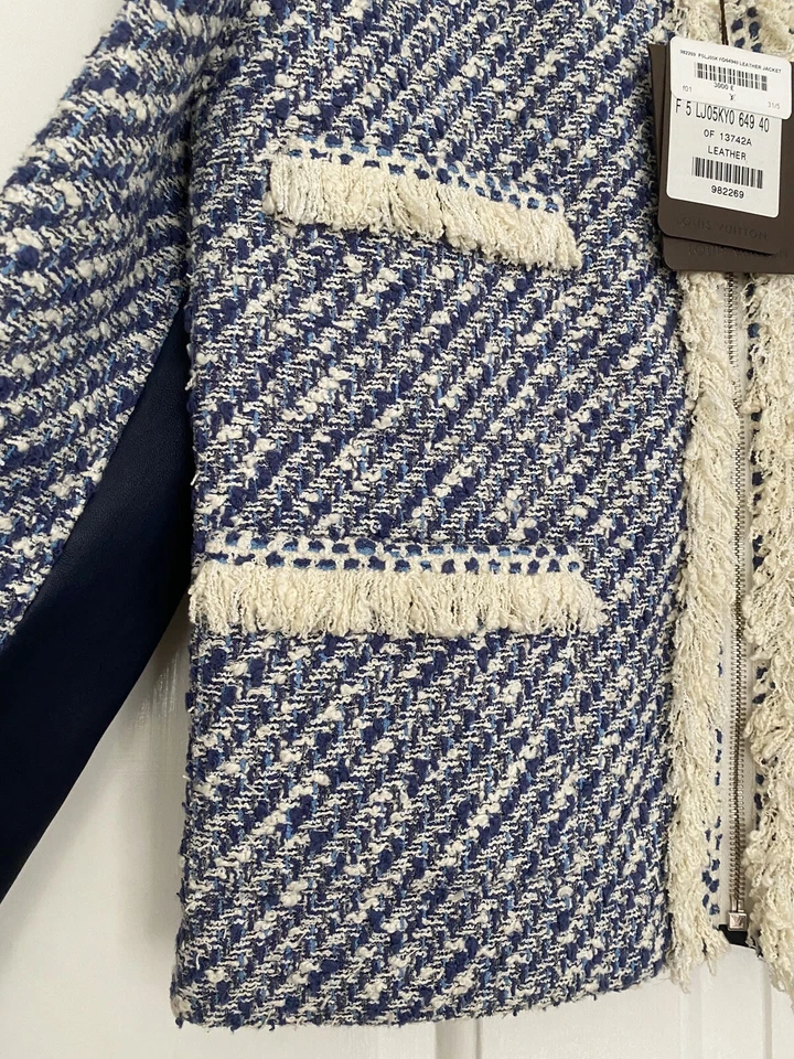 Louis Vuitton Leather Jacket Lambs Leather Silk New With Tags - Image 2 of 4