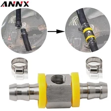 3/8” Fuel Line Fuel Pressure Gauge Sensor T-Fitting Adapter Stainless Steel Kits