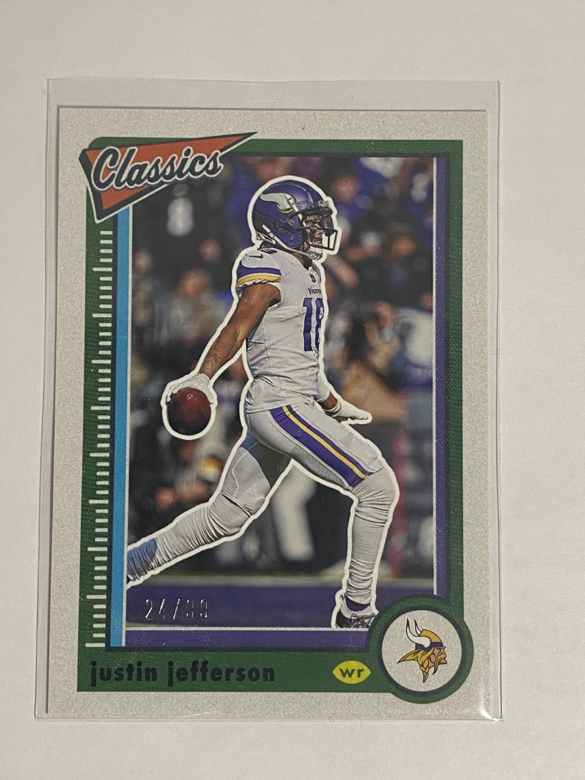 2022 Panini Classics - Red Back #65 Justin Jefferson WR  24/99 Minnesota Vikings