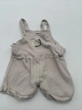 DKNY Jeans Romper Youth Girl Three Graphic Print Logo Beige..#31401