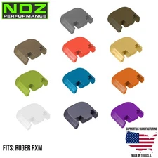 NDZ Ruger RXM Slide Cover Back Plate Aluminum Brass Cerakote G19 Gen 3 Clone
