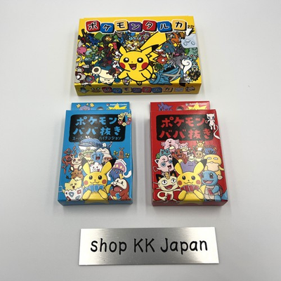 #ad Pokemon Japanese Center Playing Cards Taruka amp; Babanuki Old Maid Set 3 Boxes $57.00
