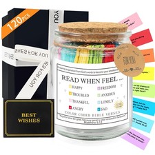 Bible Verse Jar 120pcs for Daily Encouragement,Birthday Gift For Women,Prayer...