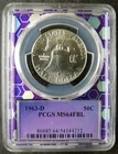 1963 D 50c Franklin Silver Half Dollar PCGS MS64 FBL