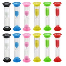 Sand Timer, 12 Pcs Colorful Hourglass Sandglass Sand Clock Timers Set 30sec /...