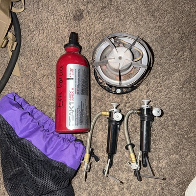 #ad Vtg Coleman PEAK 1 APEX Backpacking Stove 450 Includes Tank And Pump $34.00