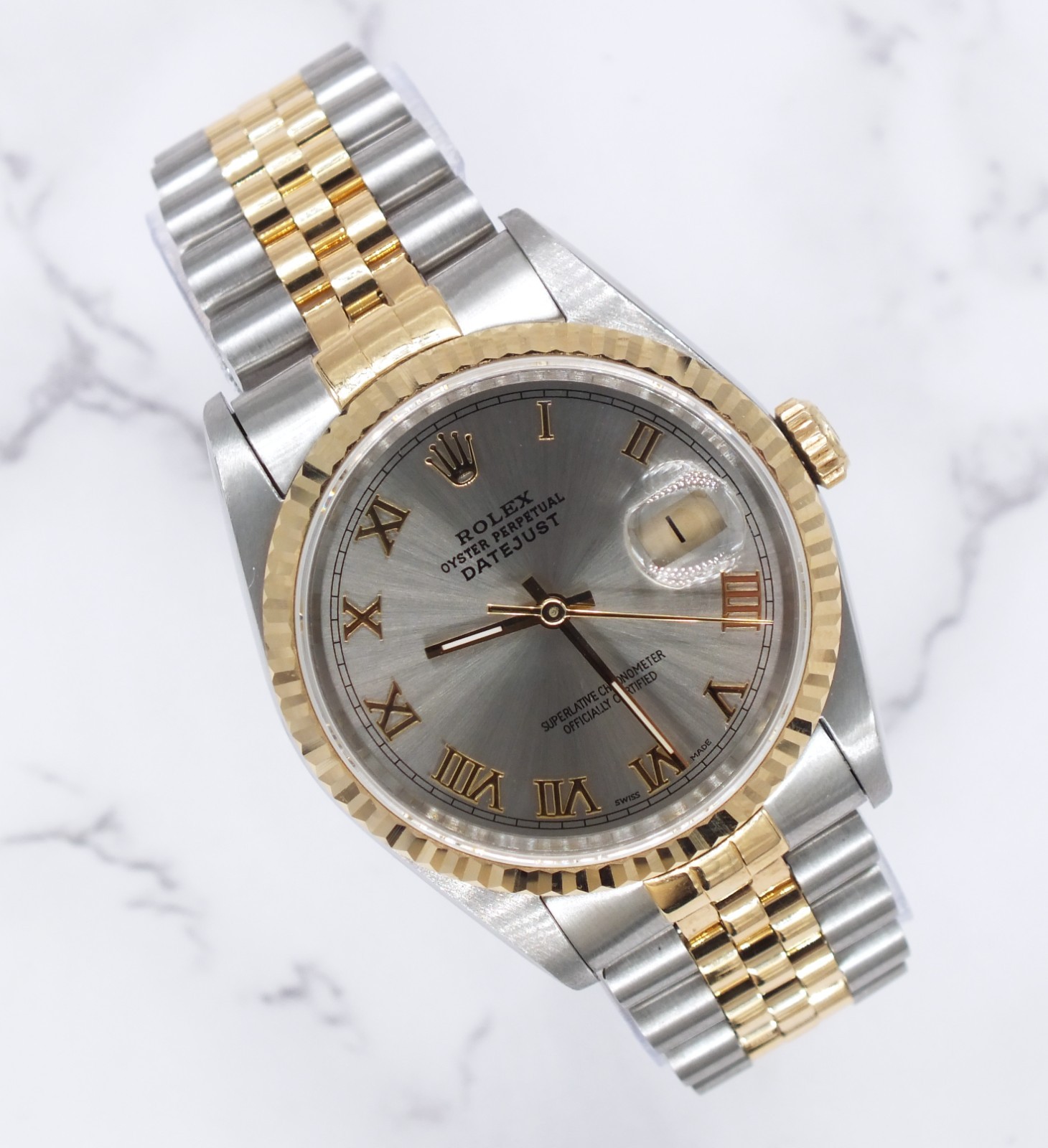 Rolex Datejust in steel gold with