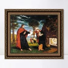 Framed Canvas Art Giclee Print Do not touch me by Hans Holbein the Younger