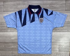 England 1990 "Inter" Third Retro Football Jersey Soccer Shirt Score Draw Size L