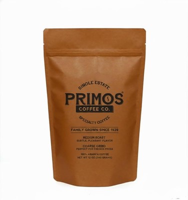 French Press Specialty Coffee, Coarse Ground, Primos Coffee Co (Medium Roast,...