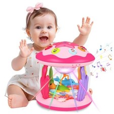 Baby Toys 6-12 Months Girl Gifts: Babies Ocean Rotating Light Up Musical Toys