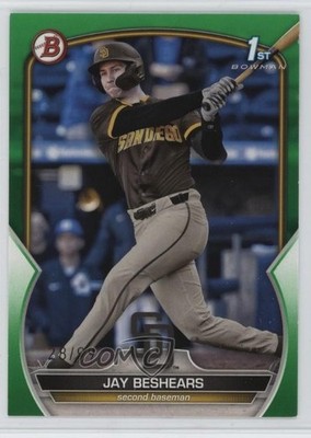 2023 Bowman Draft Green /99 Jay Beshears #BD-166 0o4t