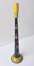 Vintage KIRCHHOF Tin Litho Metal Horn Noise Maker Dancing Girls Made In U.S.A