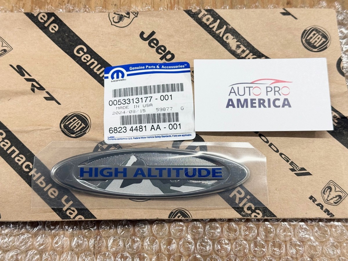 HIGH ALTITUDE LIFT GATE EMBLEM 14-2017 JEEP COMPASS PATRIOT OEM