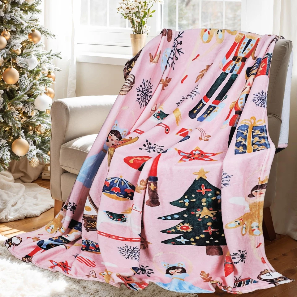 Manta Cascanueces Difusa Navidad Cascanueces Manta con Feria de Soldados... Foto 2 de 4