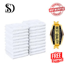 Salon Towels 100 Cotton Towel Pack Of 12 White Spa Towel in 16x27 inches.