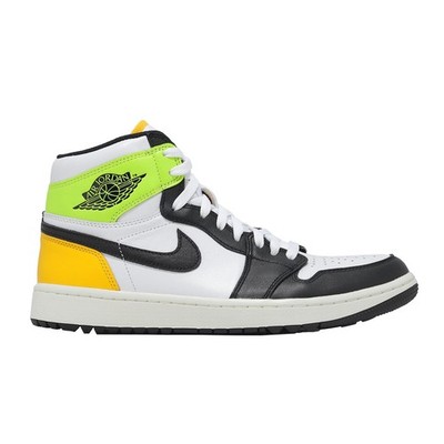 Size 9.5 - Air Jordan 1 Golf High Volt Gold for sale online | eBay