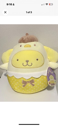 Squishmallow Pompompurin Hello Kitty Easter 2025 NEW 8 inch Plush Sanrio - Picture 3 of 5