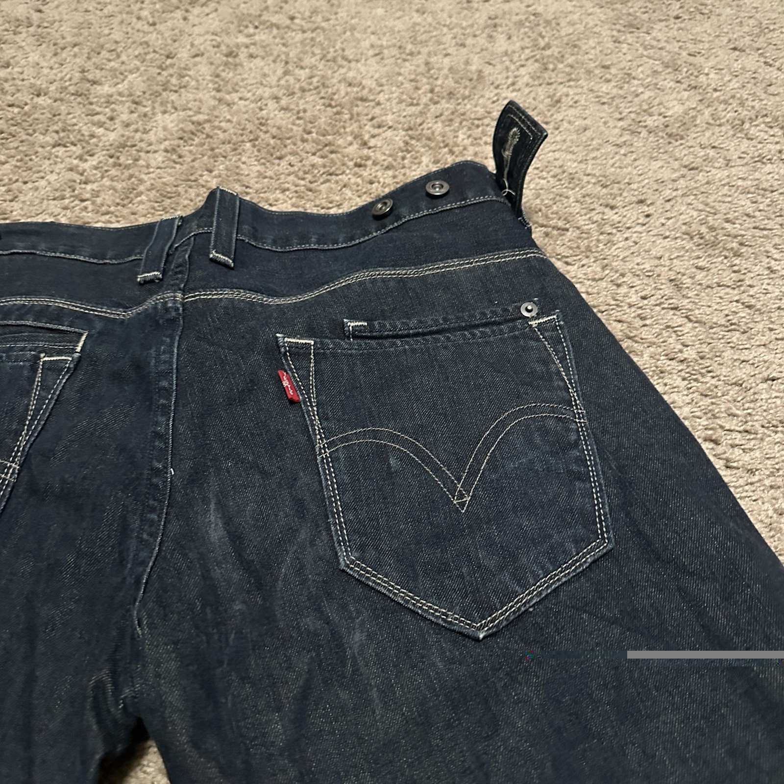 Vintage Levis 527 Jeans Low Rise Bootcut Men's 29x32 Light Wash Denim Blue thumbnail 7